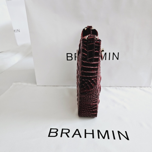 NWT Brahmin Rose Ombre All Over Marley Crossbody & Credit Card Wallet - Picture 4 of 15